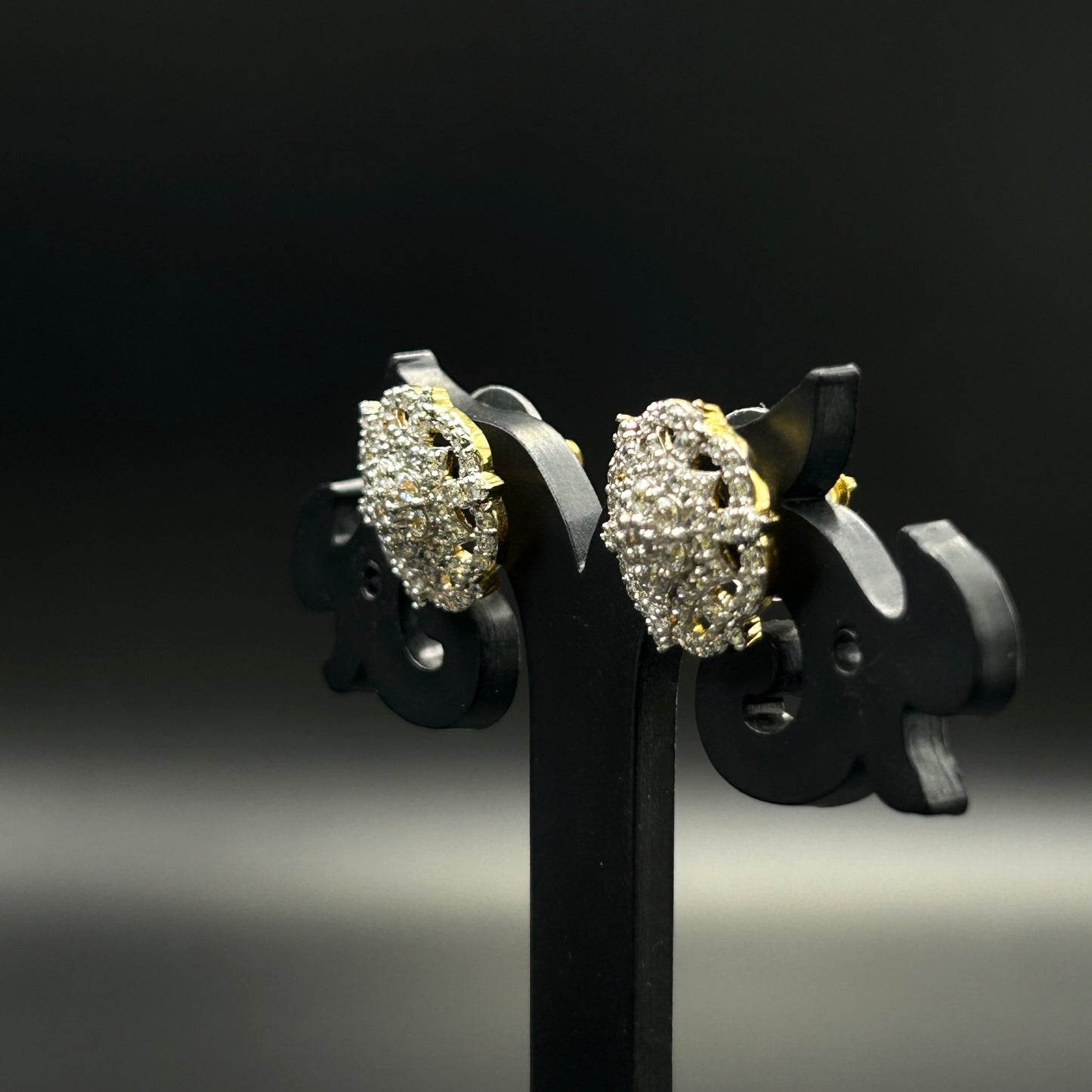 Pure Silver Diamond Earring