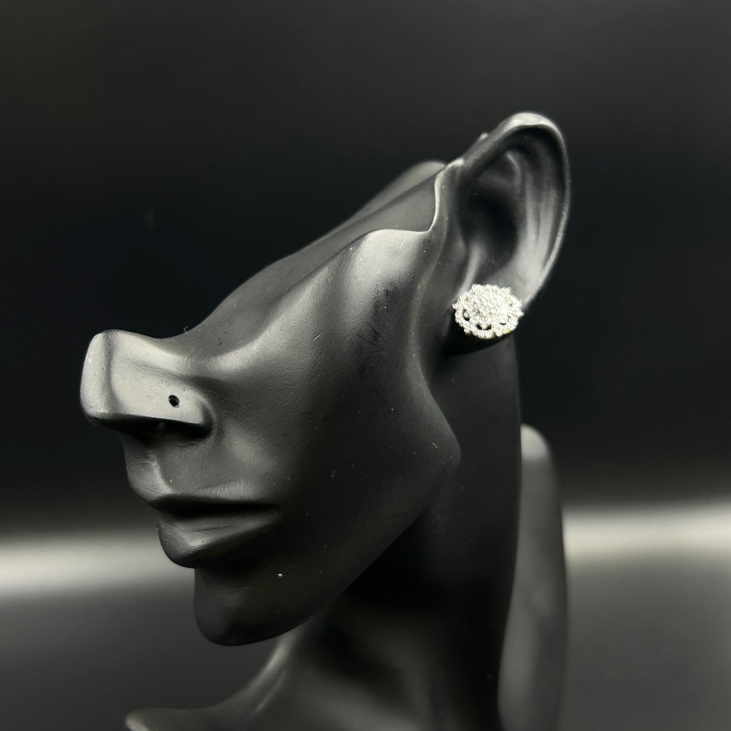 Pure Silver Diamond Earring