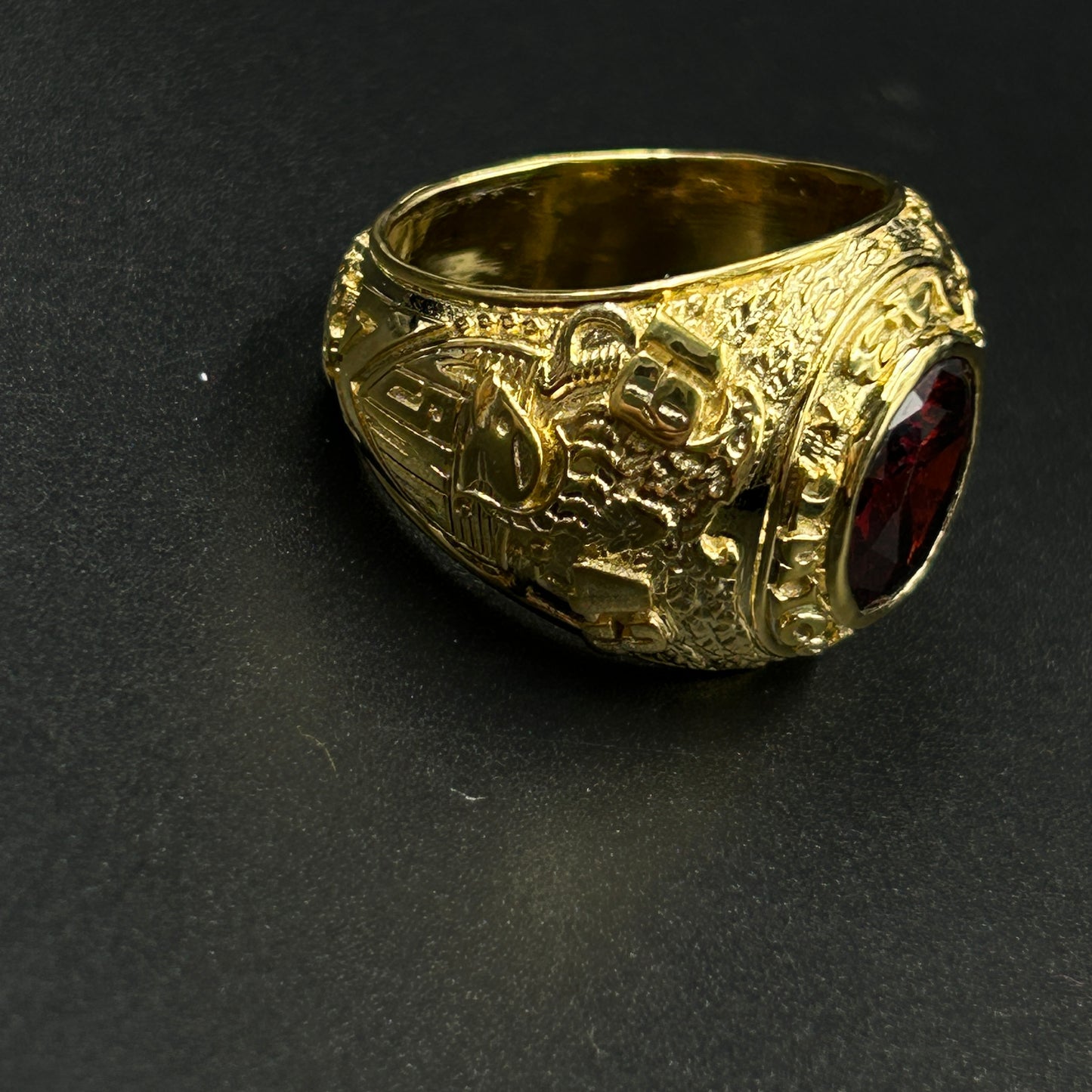 Red Garnet Men's Ring