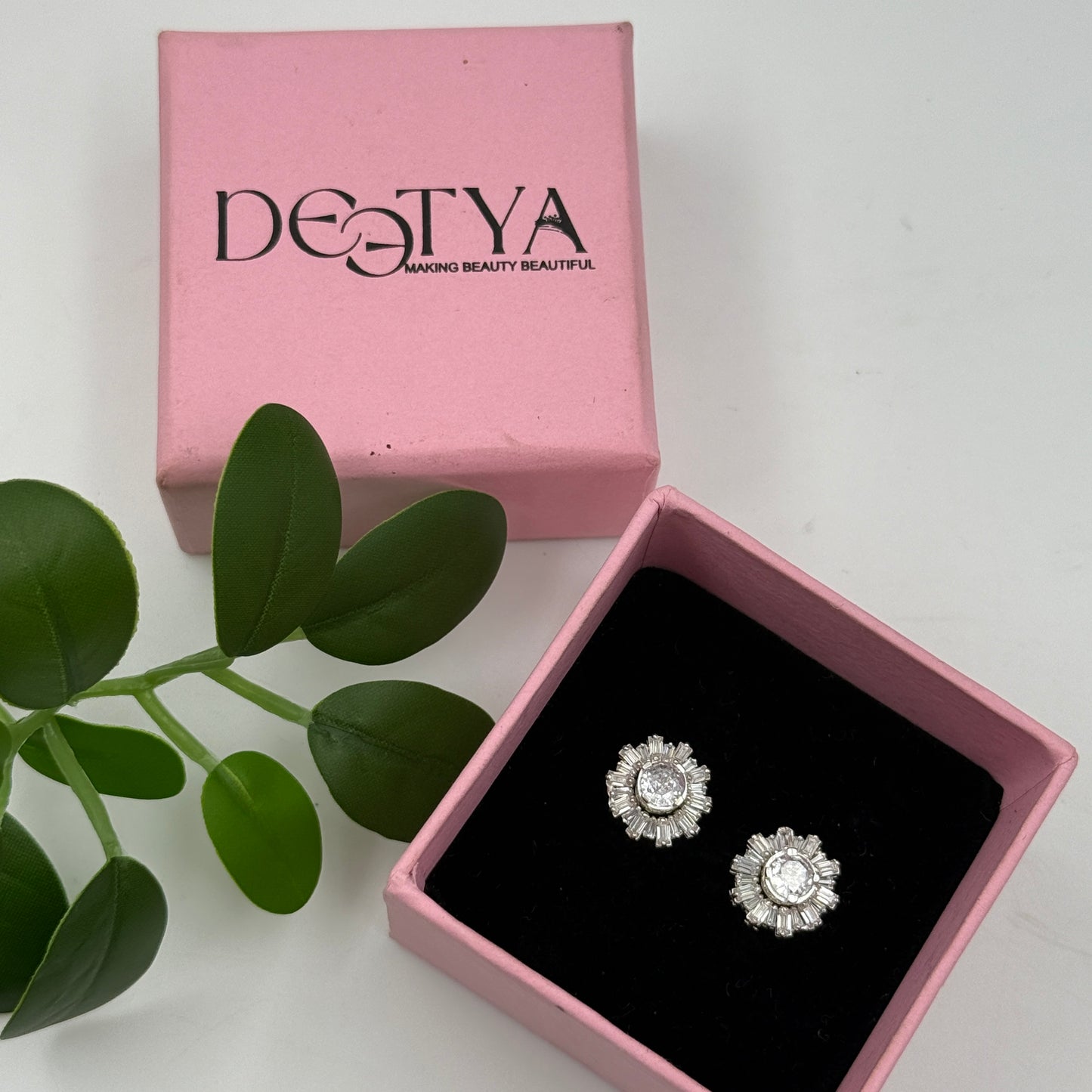 Pure Silver 2 in 1 Earrings - Stud Earrings, Flower Earrings for Women