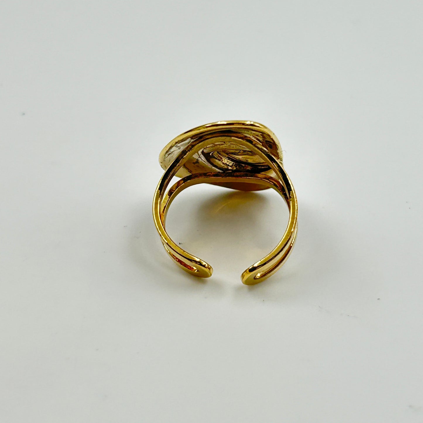 18k Yellow Gold Plated Cocktail Ring