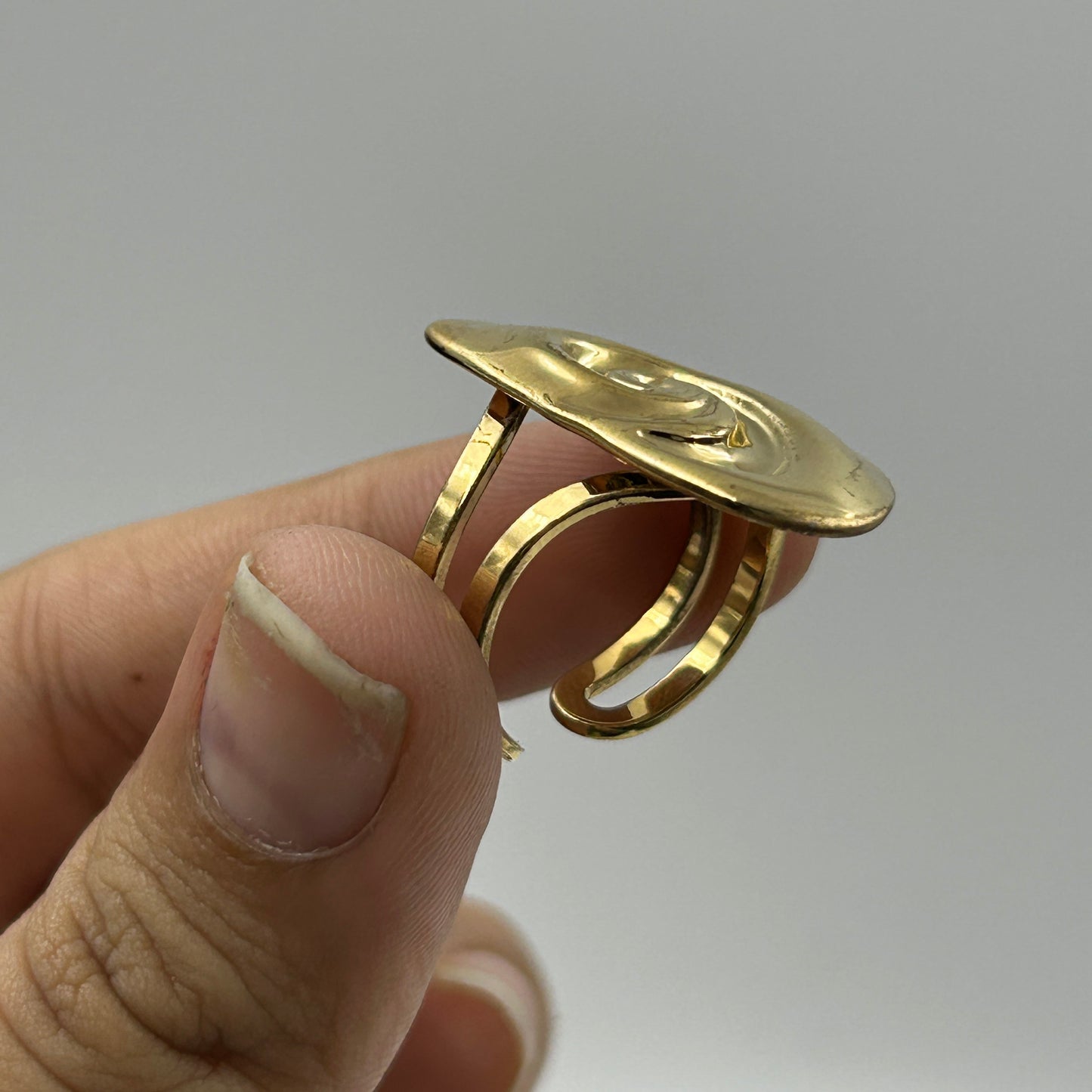18k Yellow Gold Plated Cocktail Ring