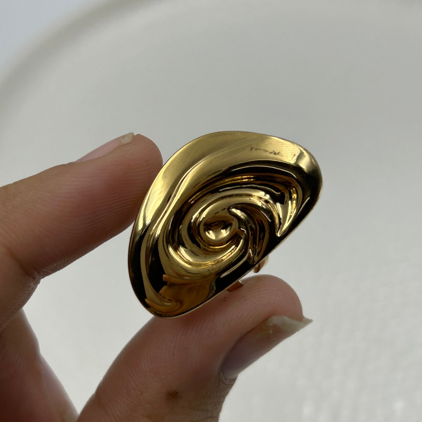 18k Yellow Gold Plated Cocktail Ring