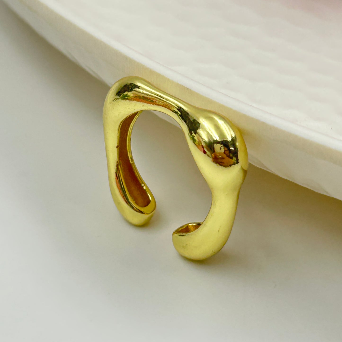 Women's Ring 18k Yellow Gold Plated Square Ring