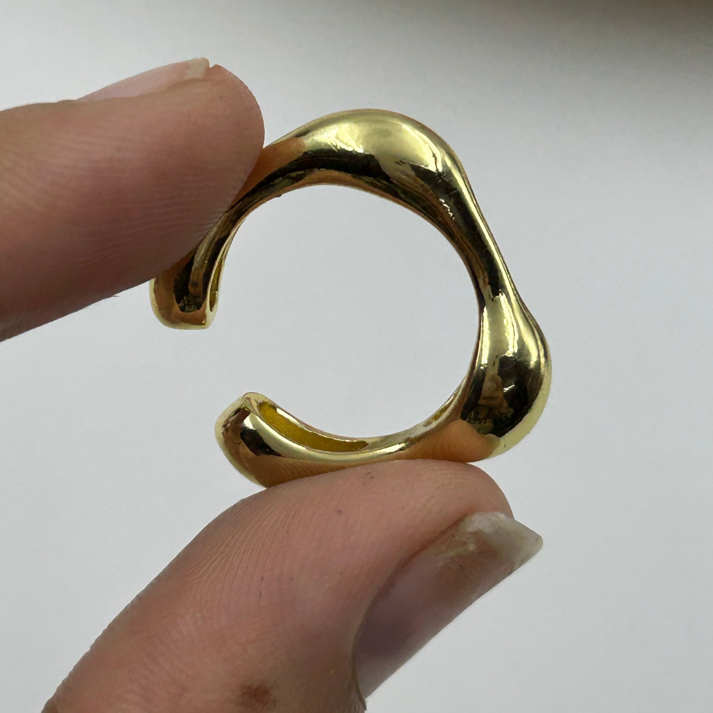 Women's Ring 18k Yellow Gold Plated Square Ring