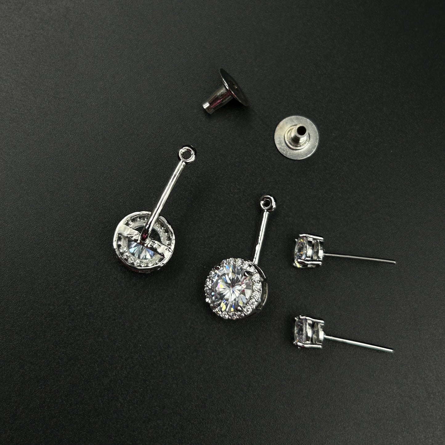 Two in One Earring 18k Gold Plated