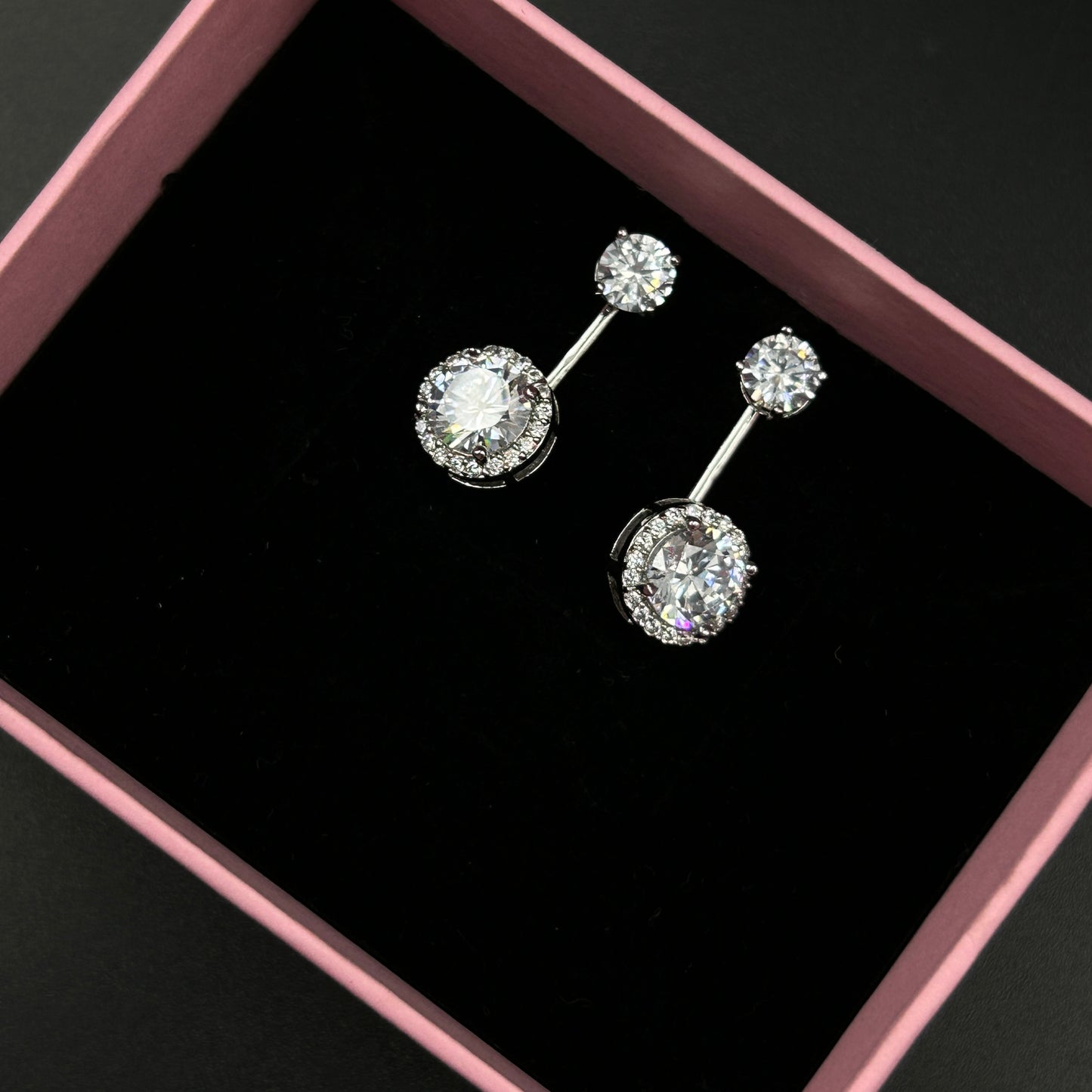 Two in One Earring 18k Gold Plated