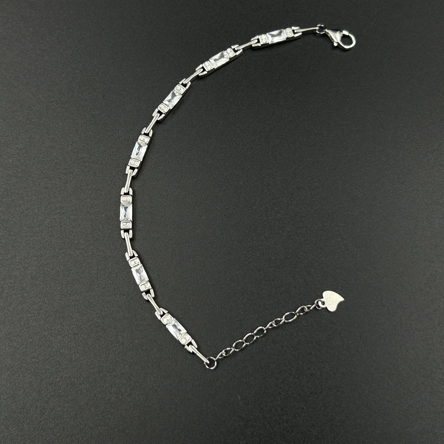 925 Silver Bracelet - Women's Diamond Bracelet