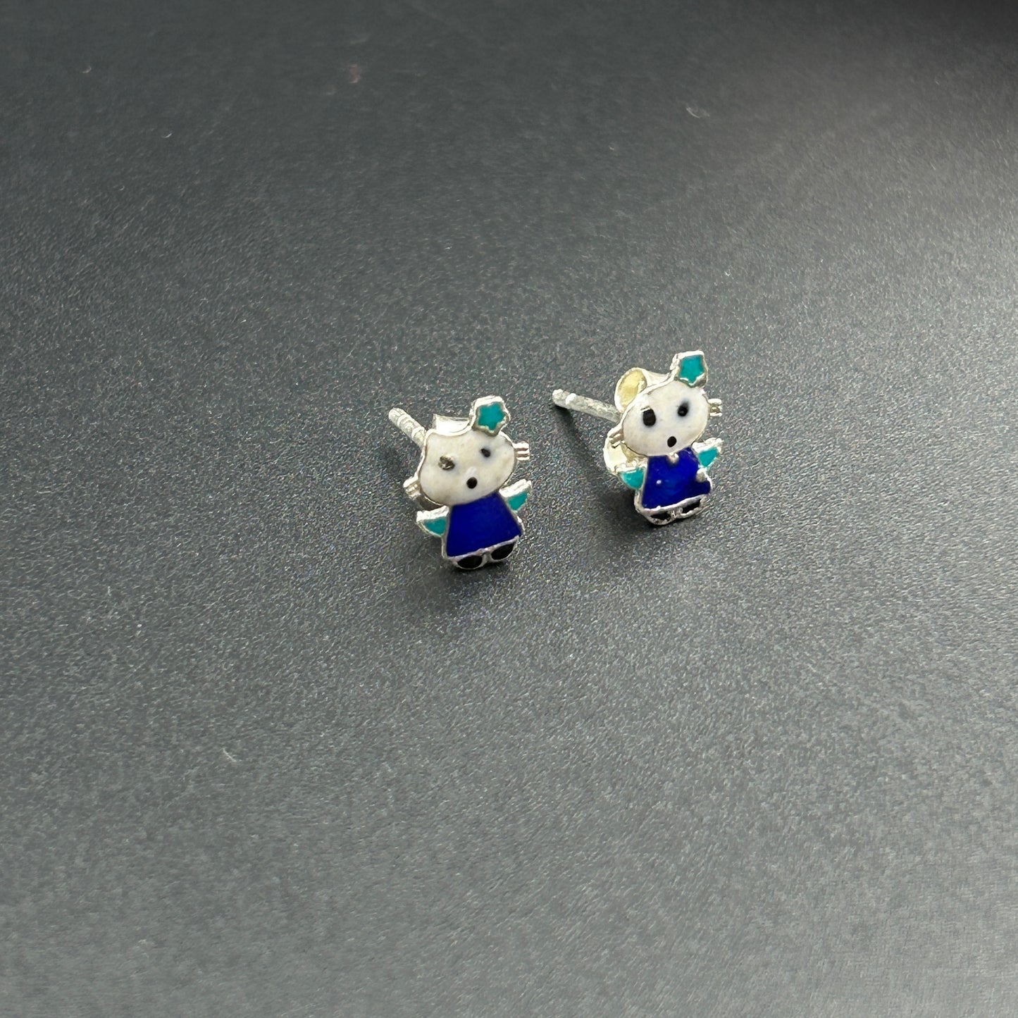 Silver Kids Stud Fairy Earrings