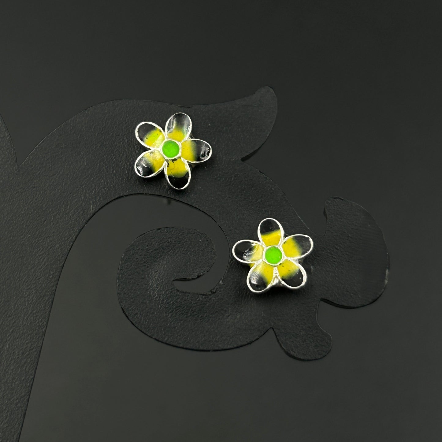 Flower Silver Earring - Kids Earring