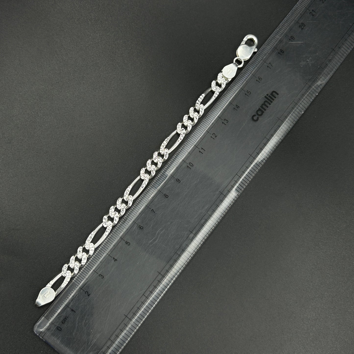 Sterling Silver Cuban Link Bracelet for Men 7''