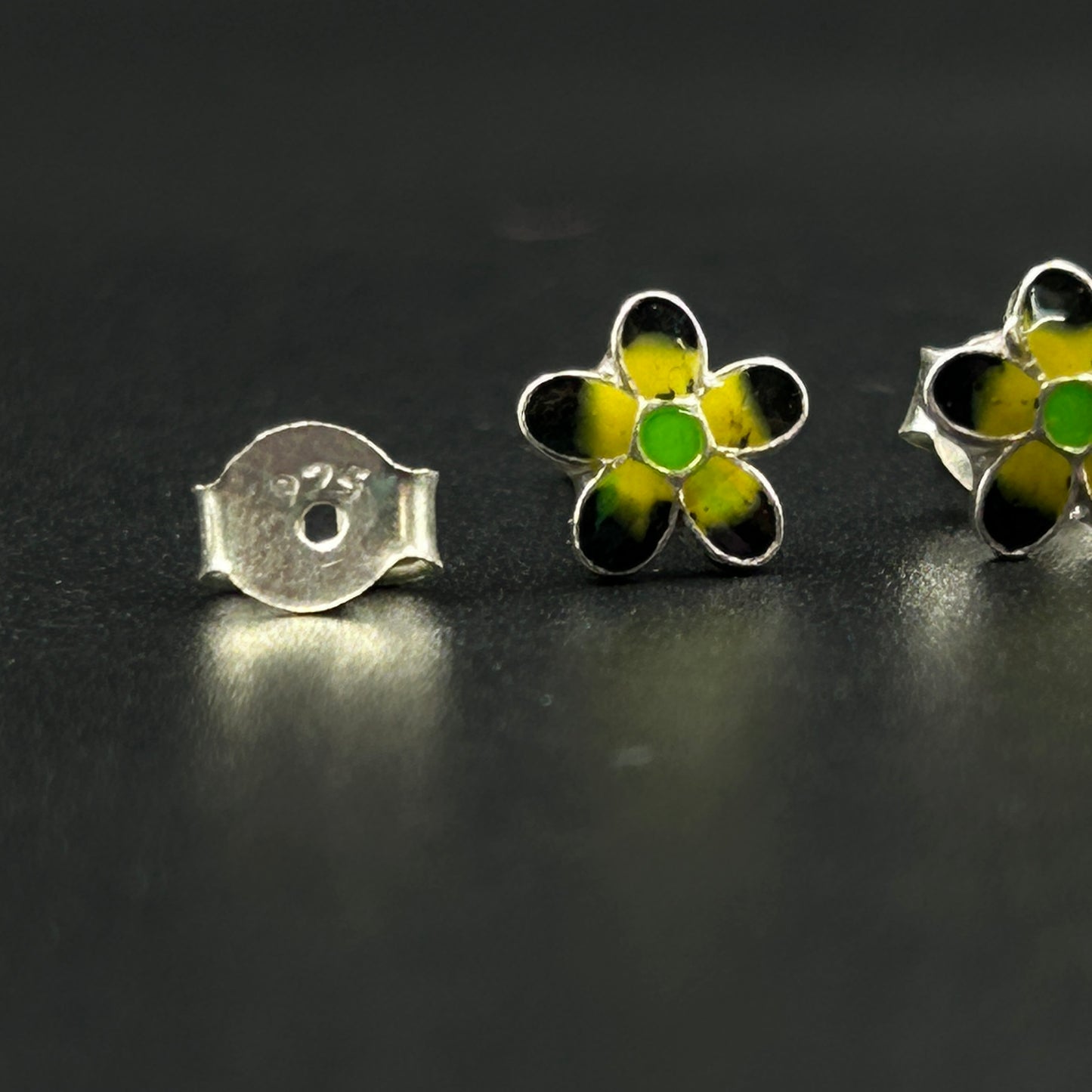 Flower Silver Earring - Kids Earring