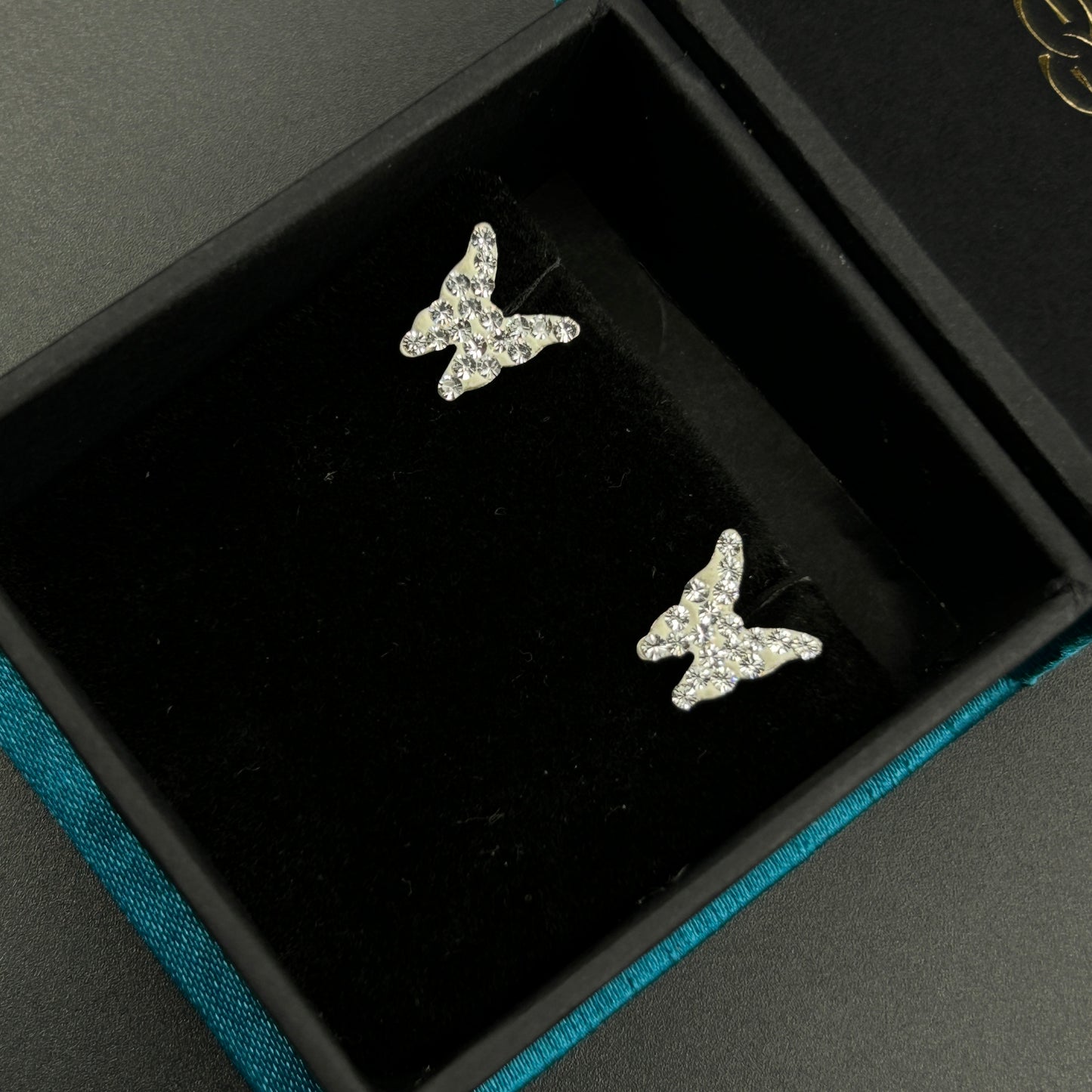 Butterfly Earrings - Silver Stud Earrings