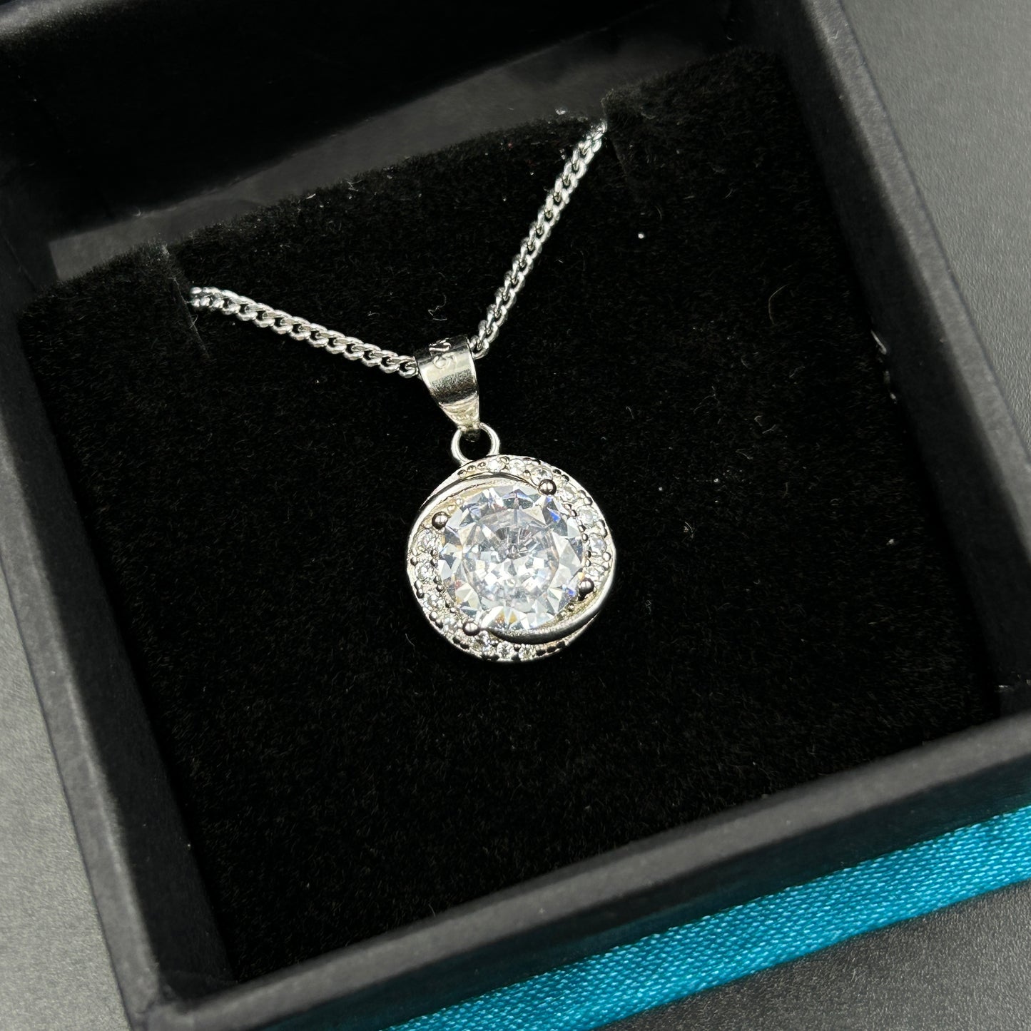 Silver Solitaire Pendant - Minimal Pendant (2)