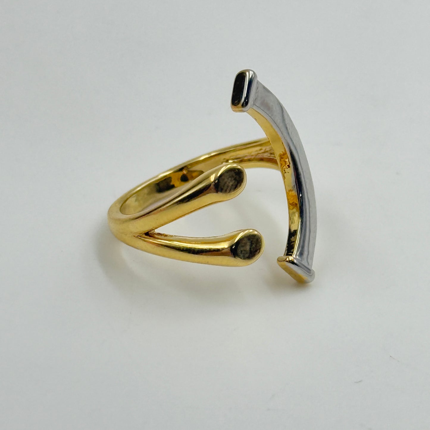 Smiley Face Ring 18k Yellow Gold Plated Ring