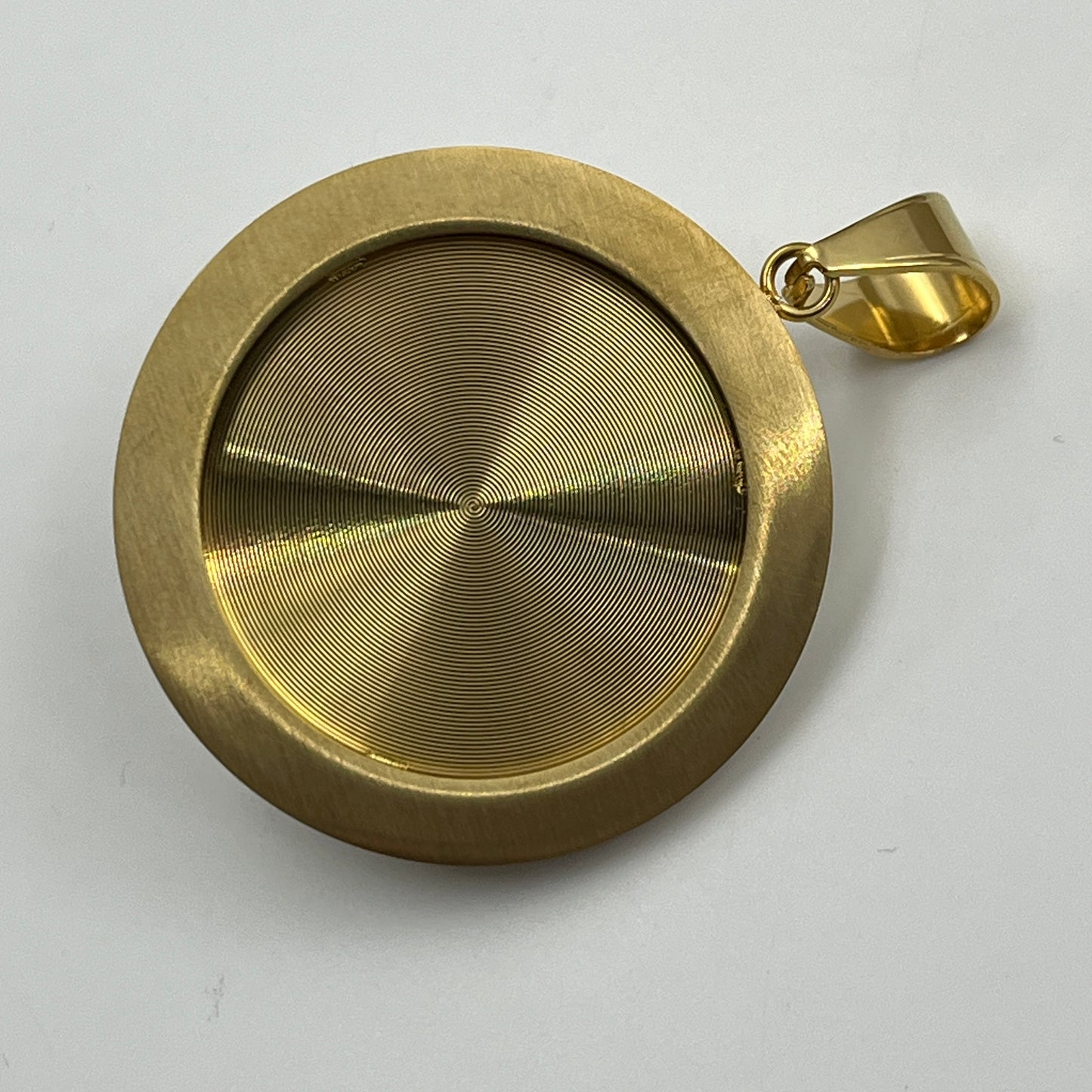 Diamond Lion Face Pendant - Stainless Steel