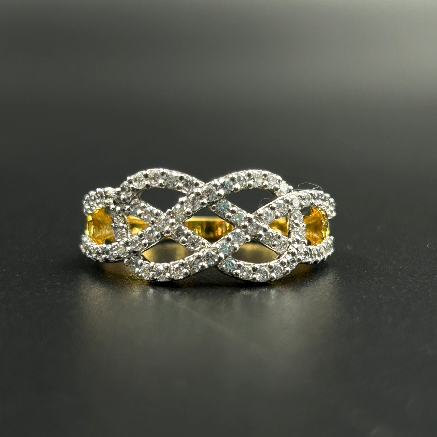 Criss Cross Diamond Ring