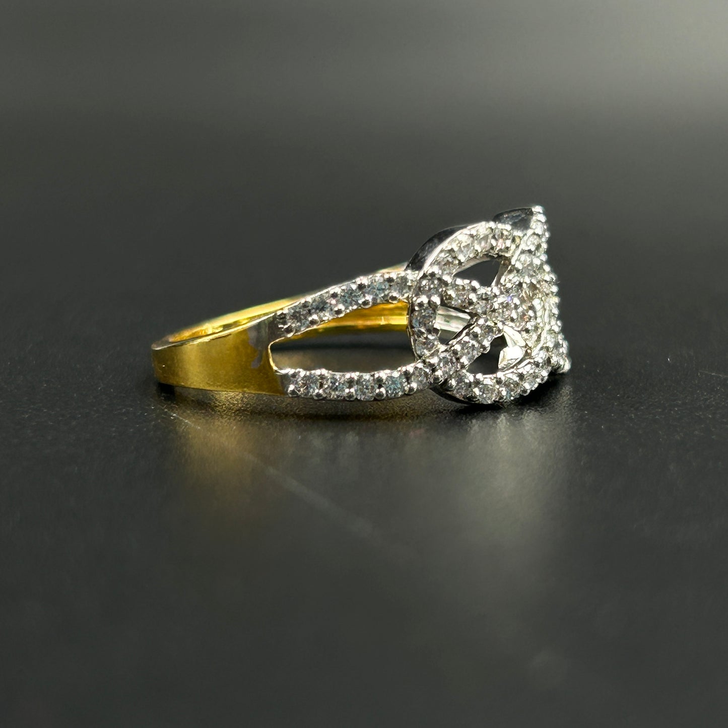 Criss Cross Diamond Ring
