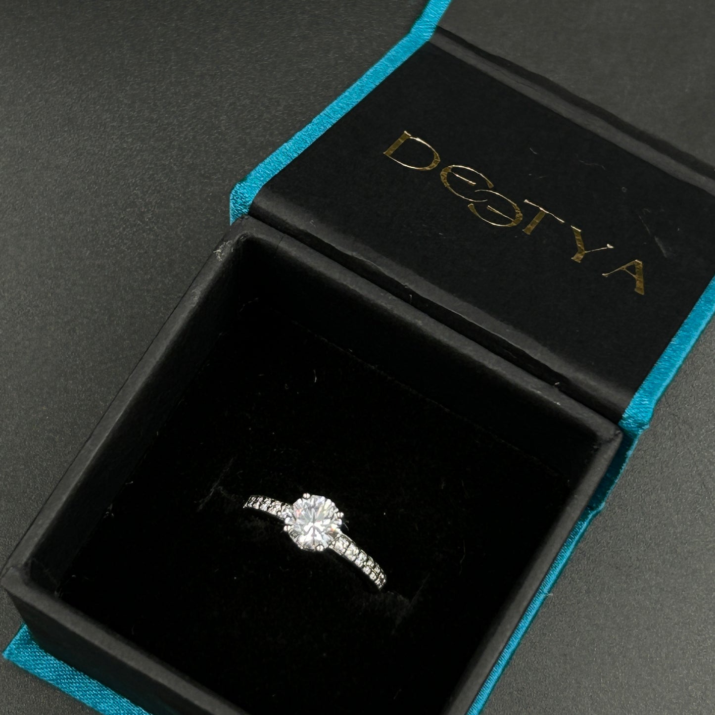 White Gold Solitaire Ring