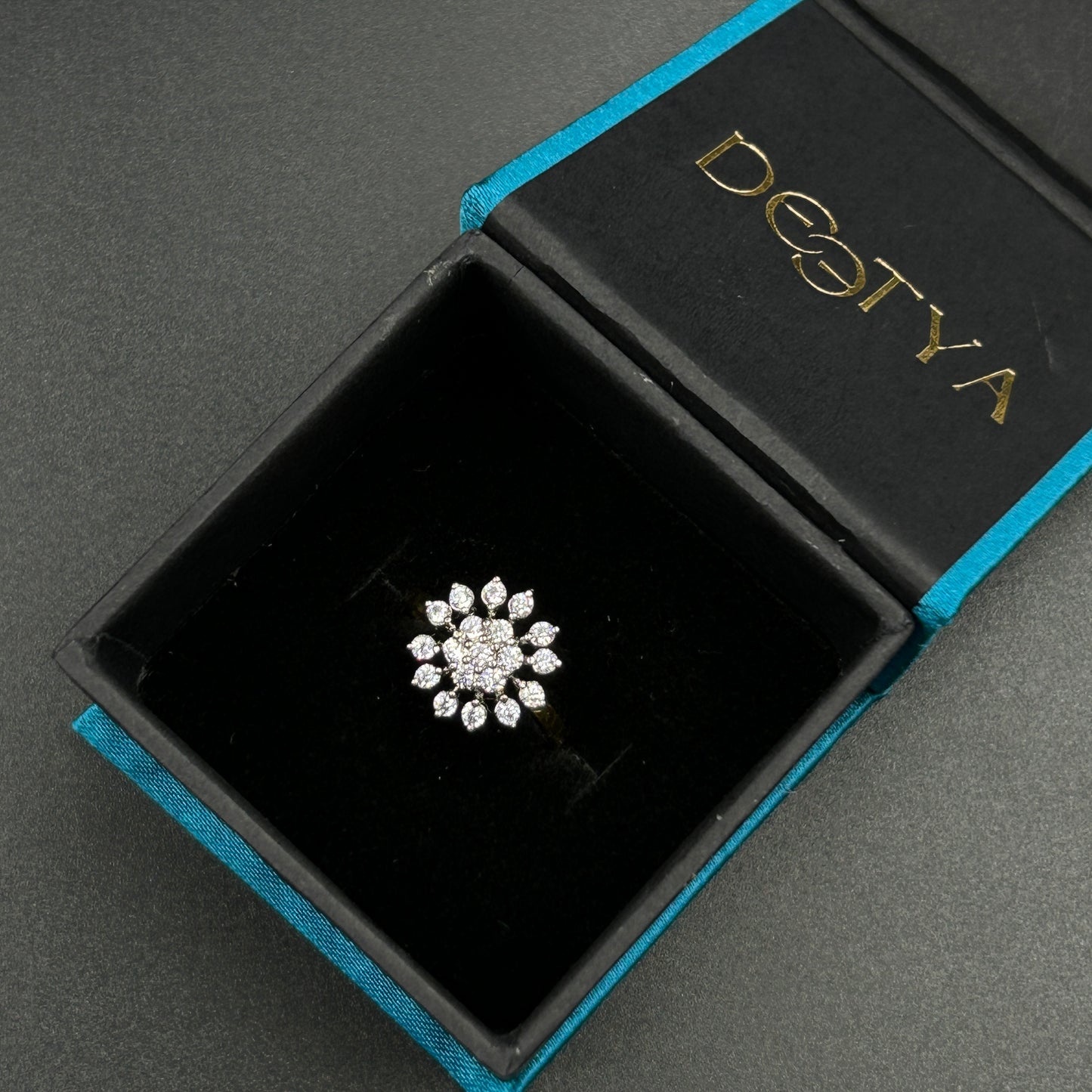 Pure Silver Floral Ring
