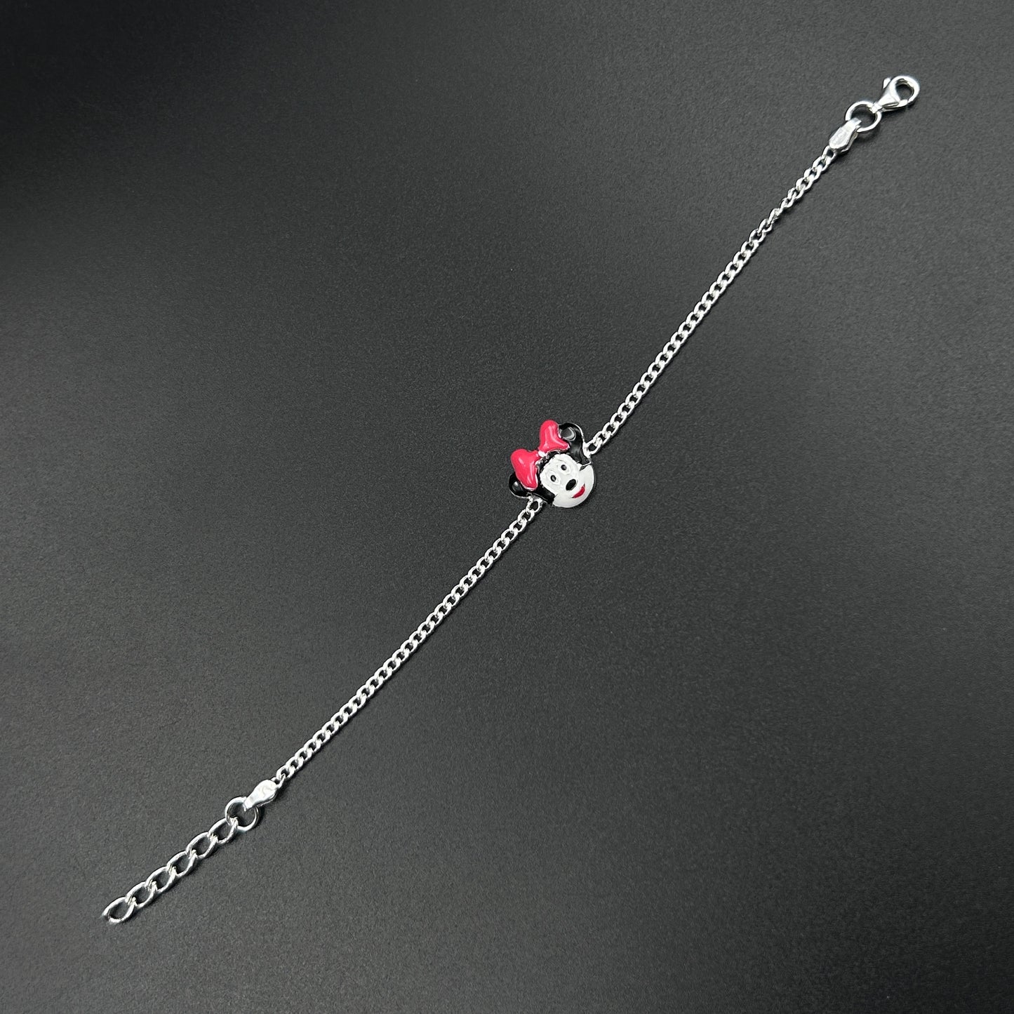 Pure Silver Cartoon Rakhi for Kids 5.5"