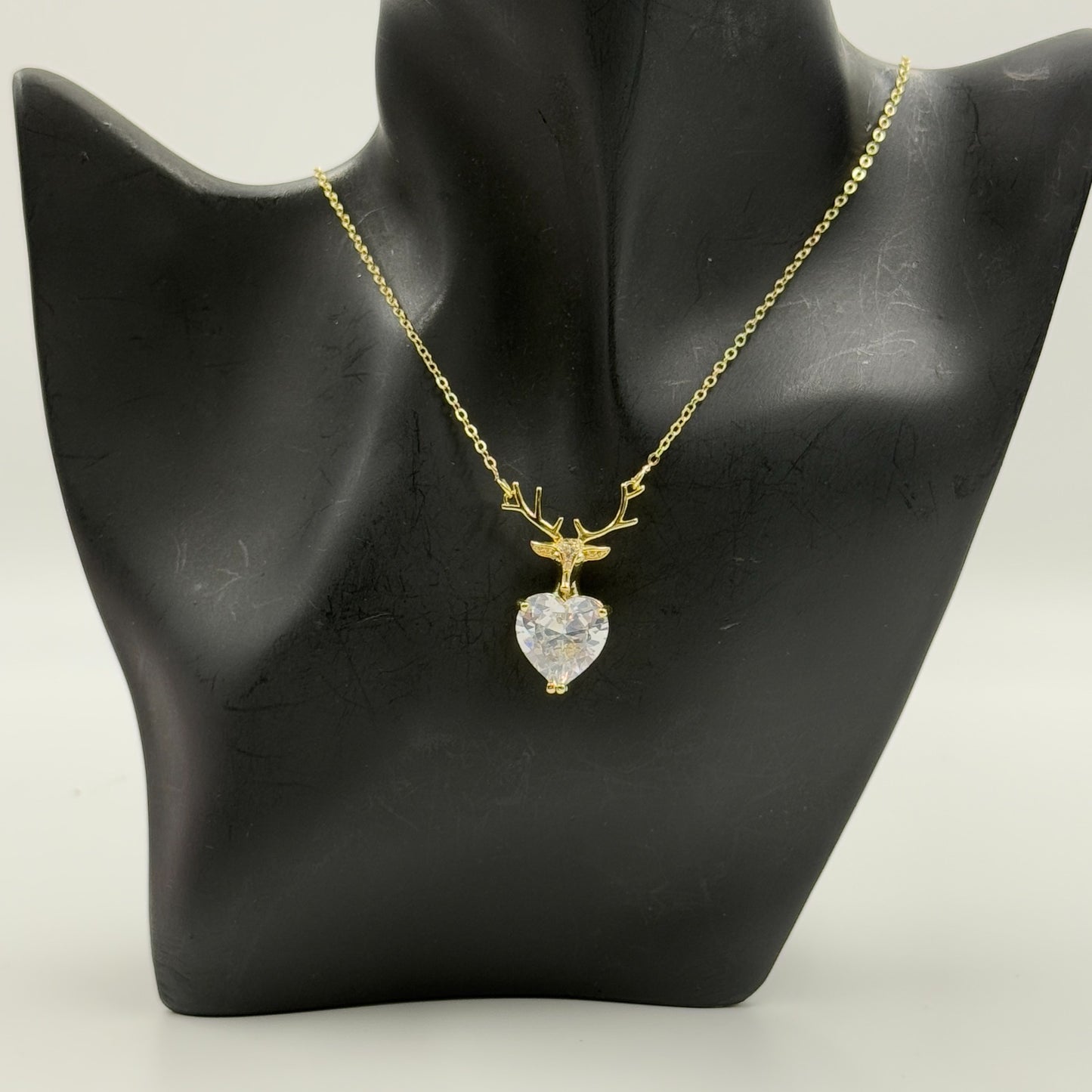 Deer Heart Necklace 18K Gold Plated Necklace
