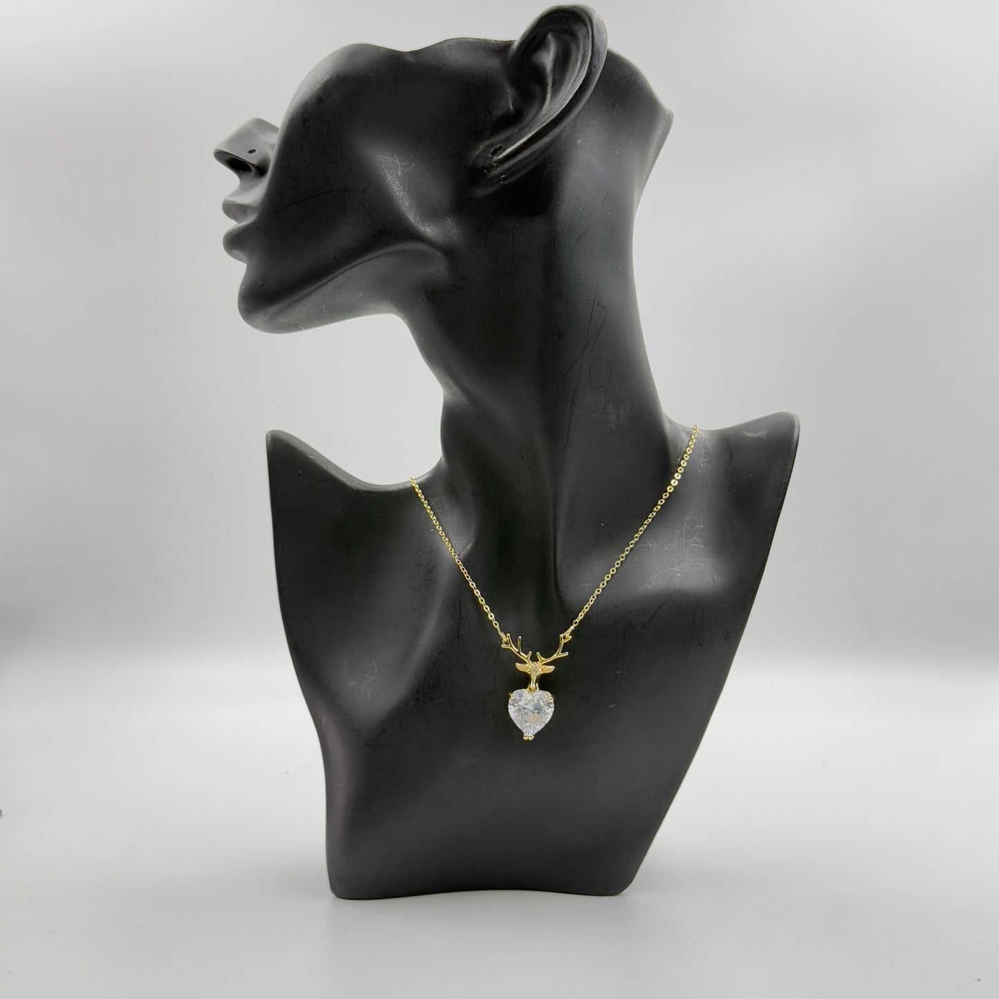 Deer Heart Necklace 18K Gold Plated Necklace