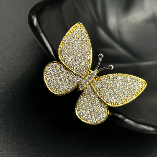 Pure silver BUTTERFLY ring