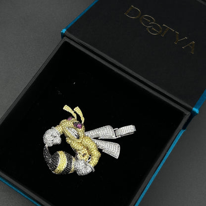 ANGRY BEE Silver Pendant - Icedout Jewellery