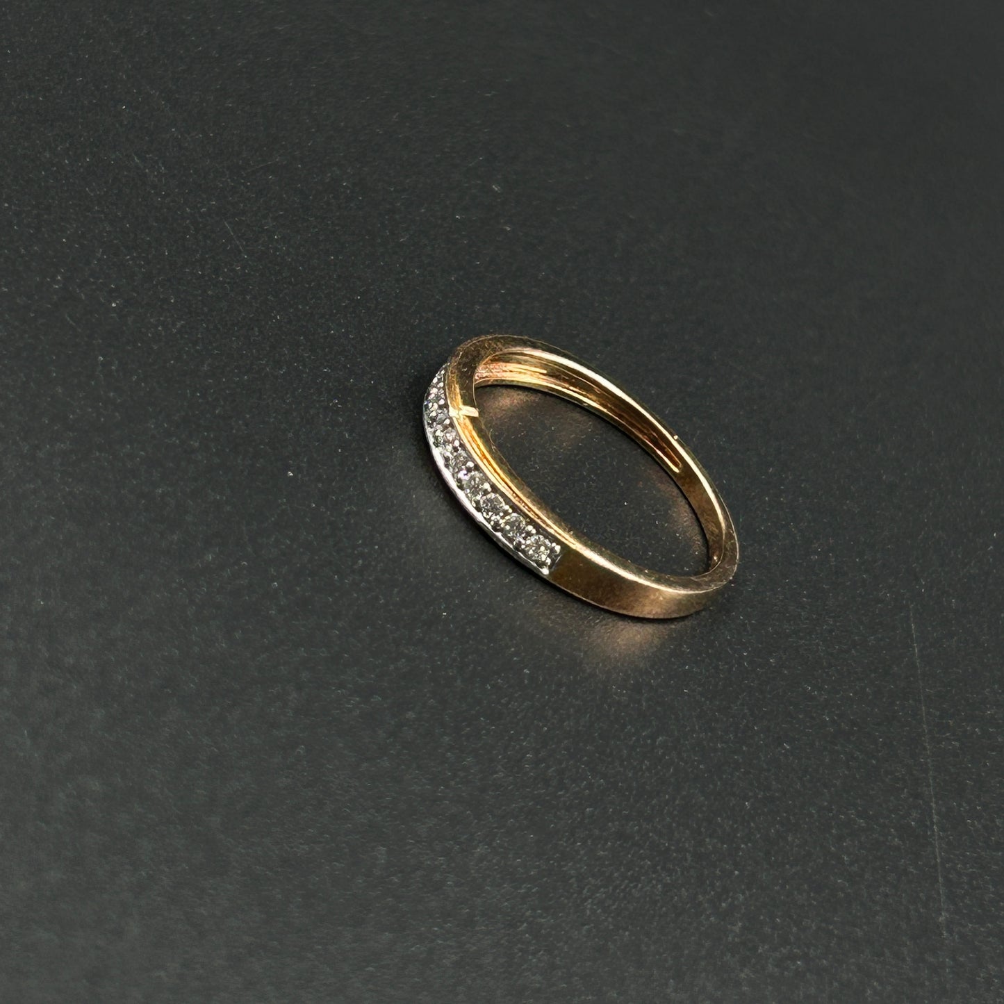 Rose Gold Diamond Band Ring