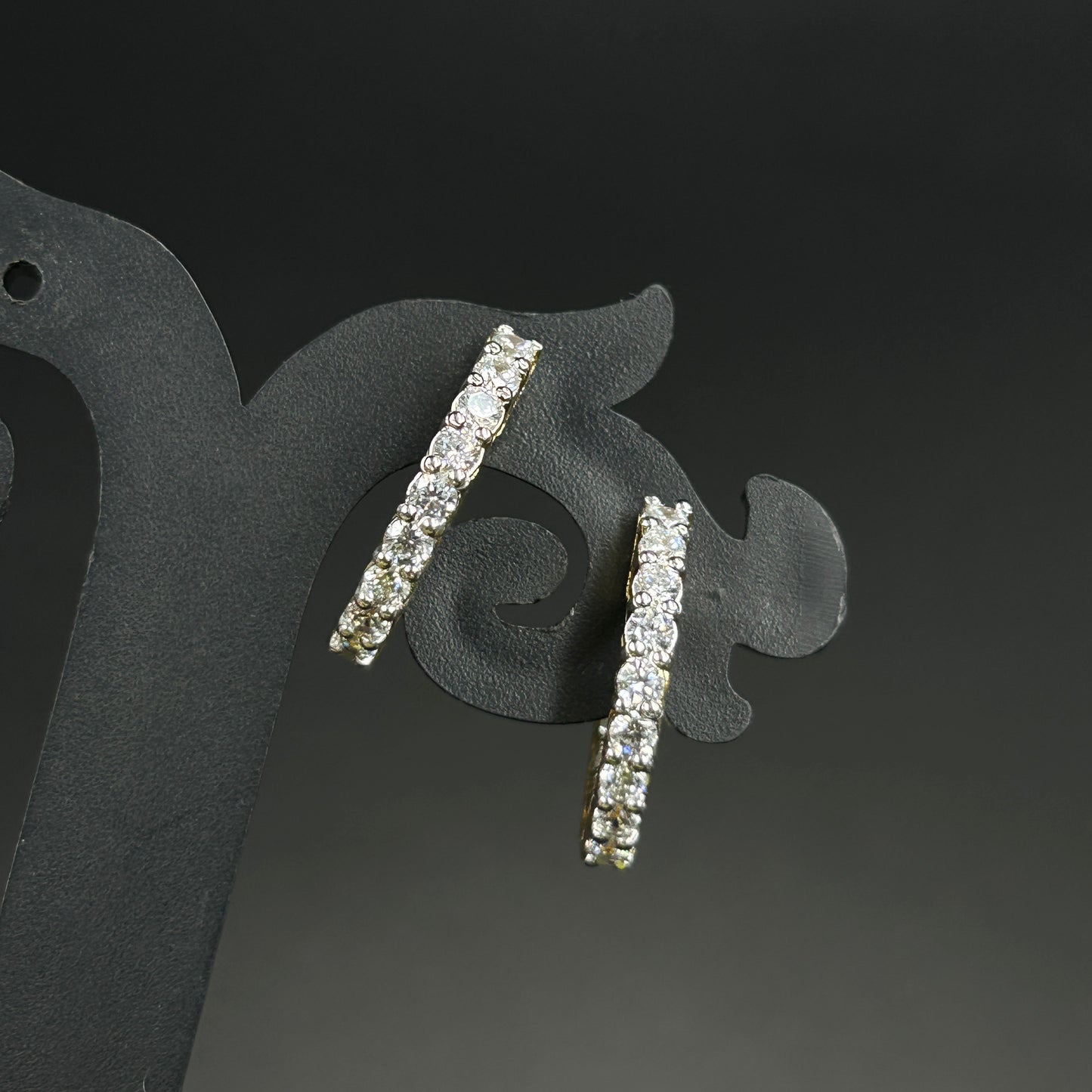 Inside Out Diamond Hoop Earring