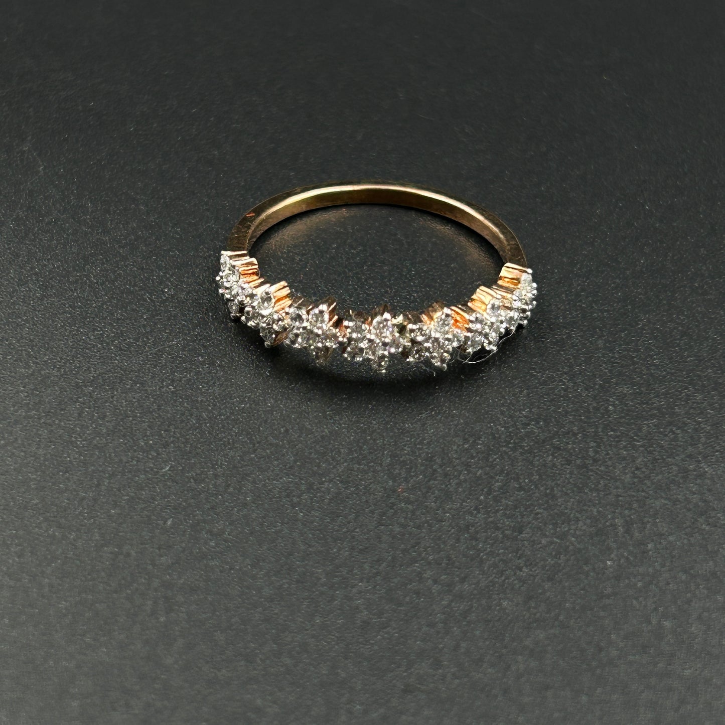 7 Flower Rose Gold Ring