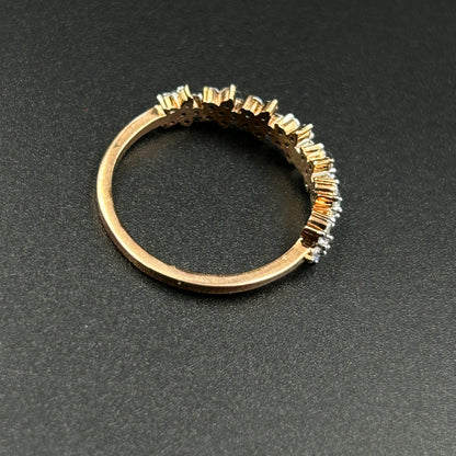 7 Flower Rose Gold Ring