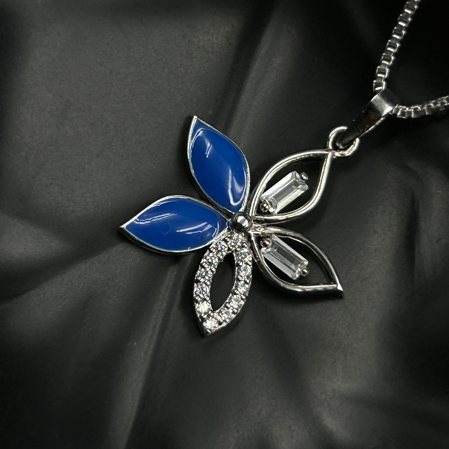 Blue Flower Pendant