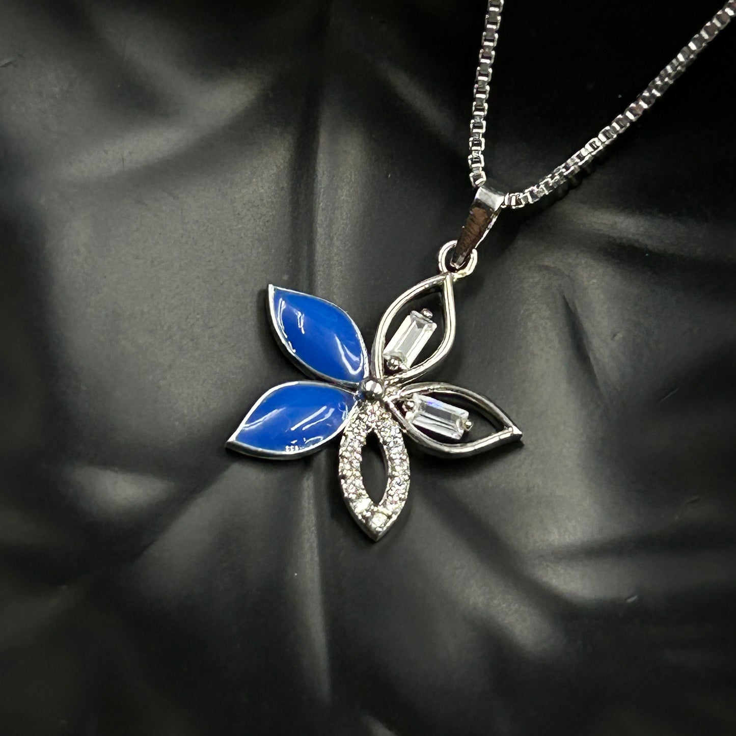 Blue Flower Pendant