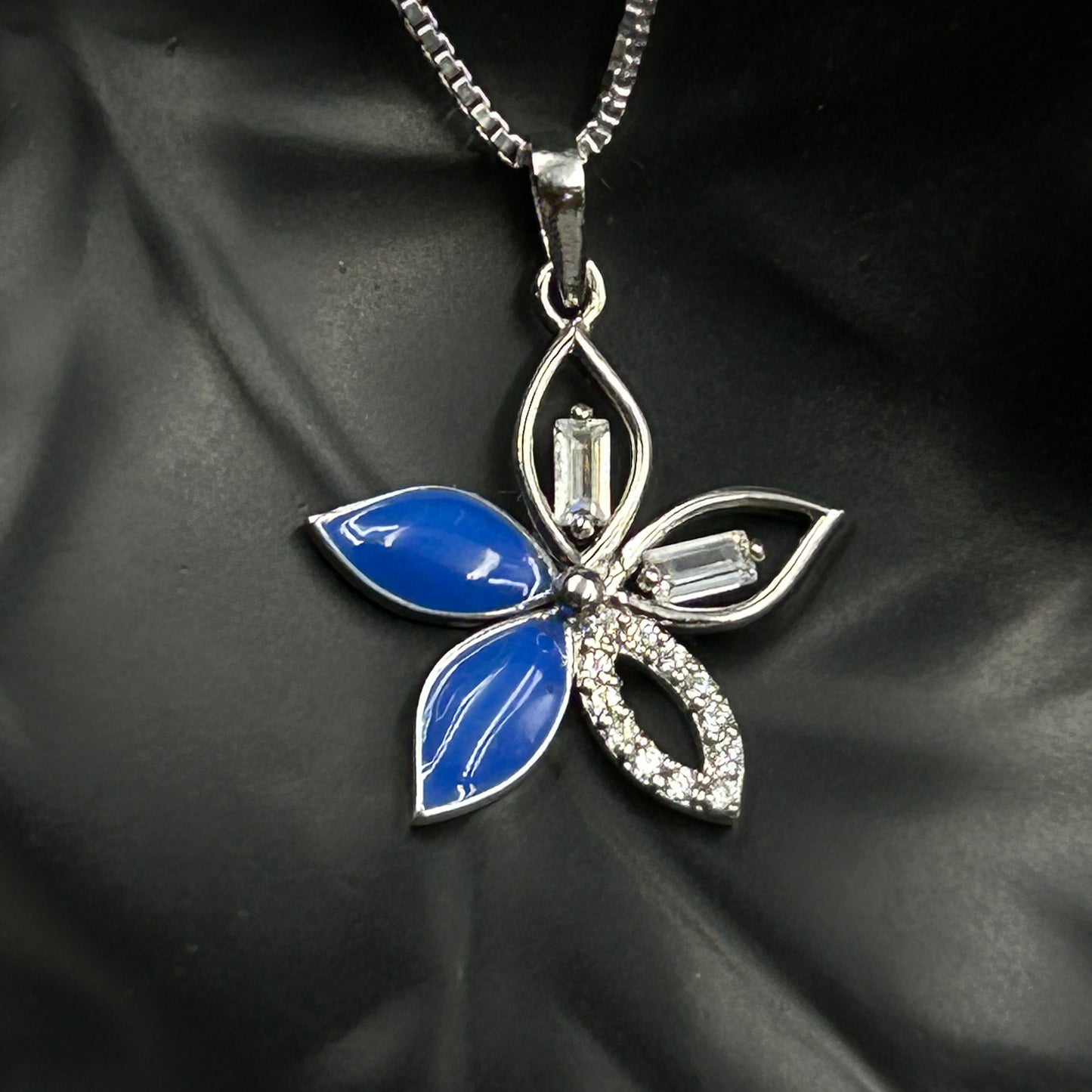 Blue Flower Pendant