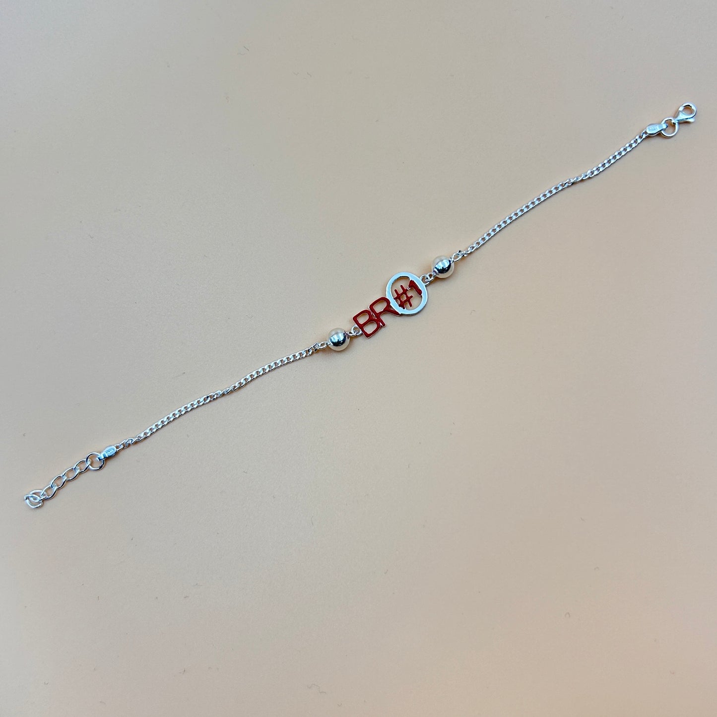 BRO #1 Rakhi - Silver Rakhi