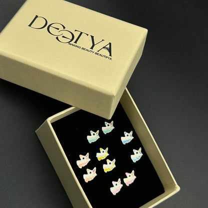 Unicorn Kids Earring - 925 Silver Stud Earrings