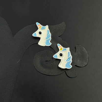 Unicorn Kids Earring - 925 Silver Stud Earrings