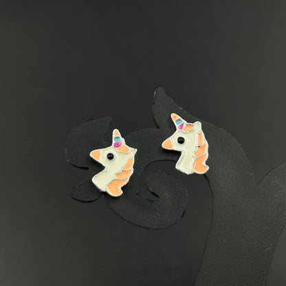 Unicorn Kids Earring - 925 Silver Stud Earrings