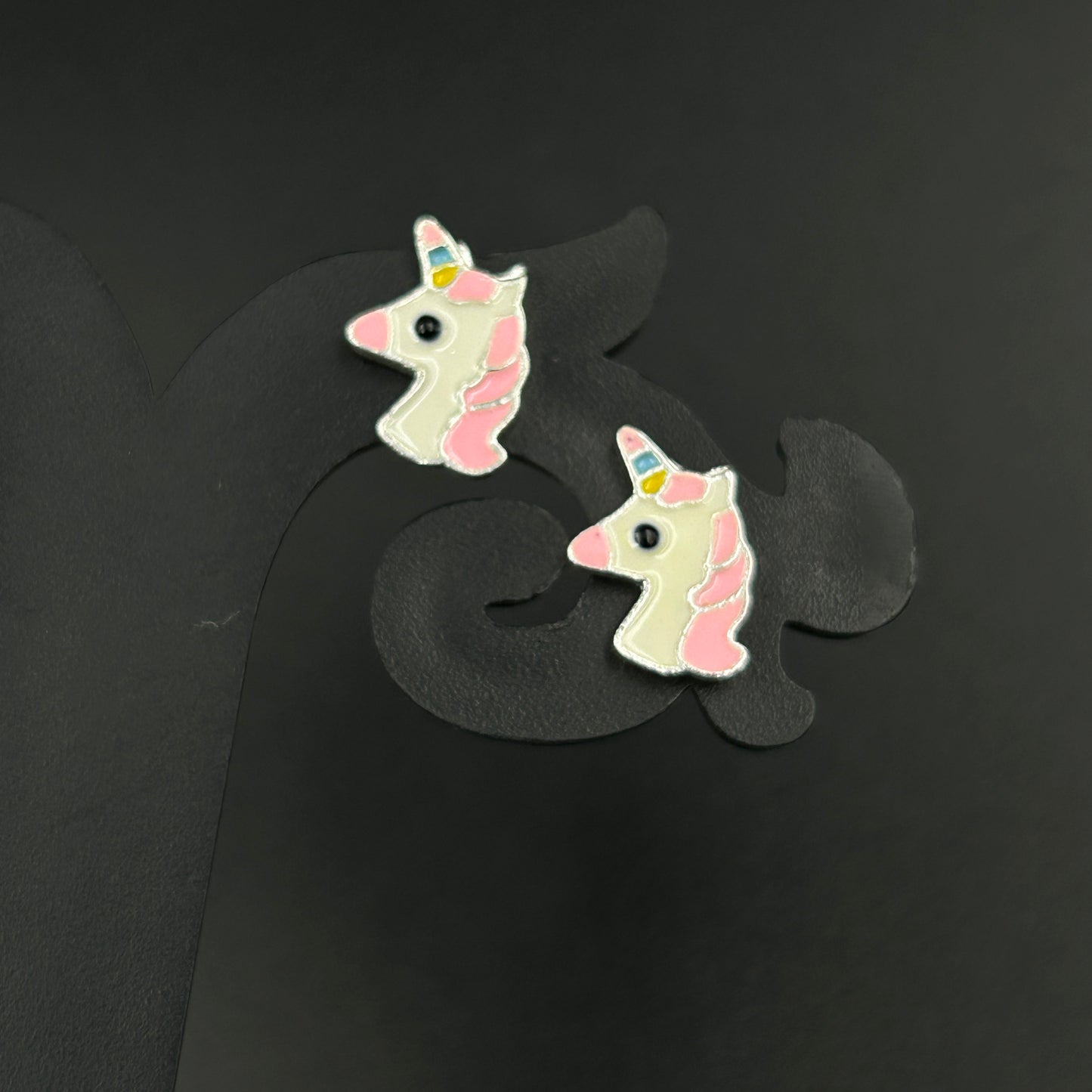 Unicorn Kids Earring - 925 Silver Stud Earrings
