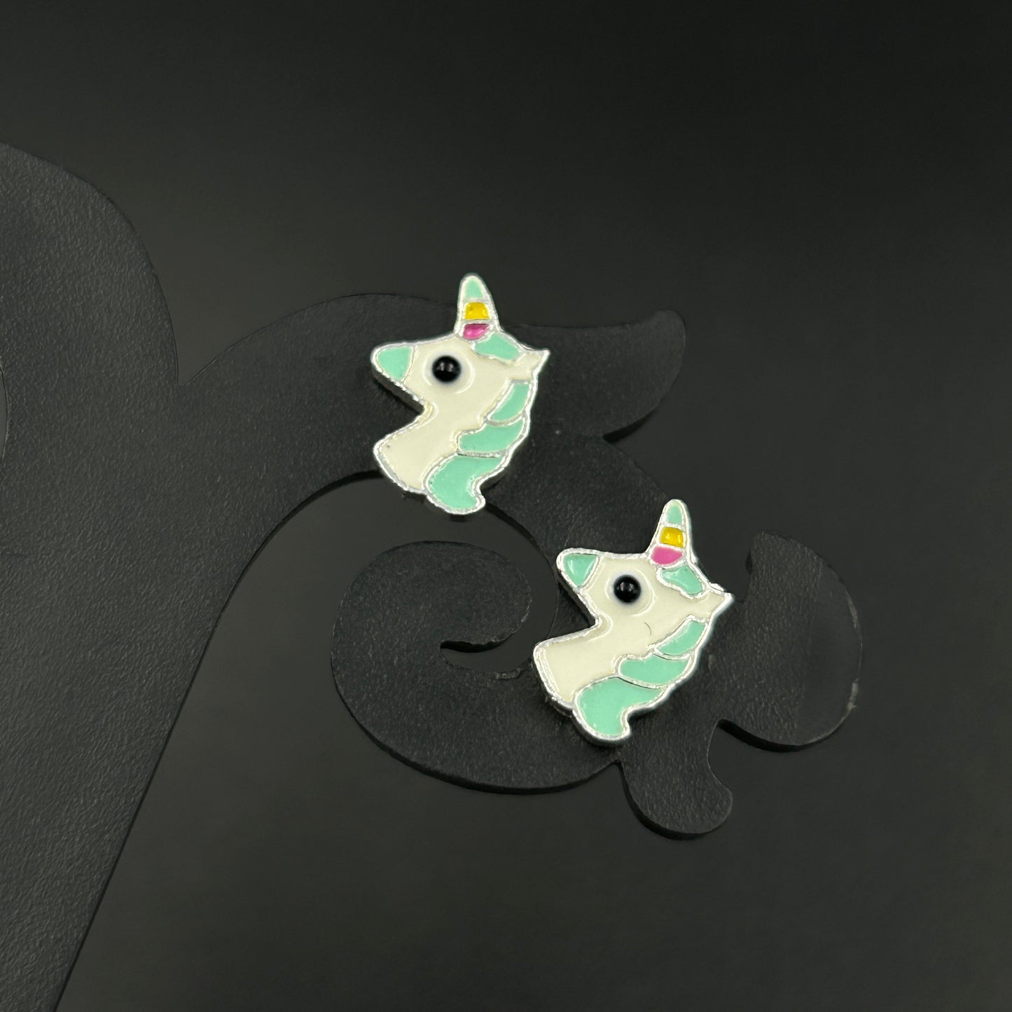 Unicorn Kids Earring - 925 Silver Stud Earrings