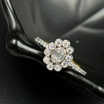 Women's Flower Ring - Silver