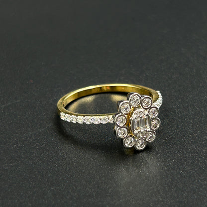 Women's Flower Ring - Silver