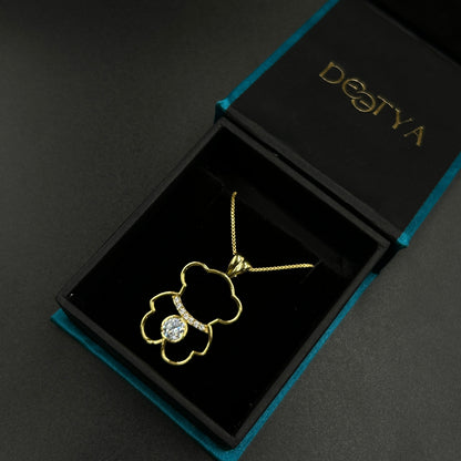 Yellow Gold Teddy Necklace
