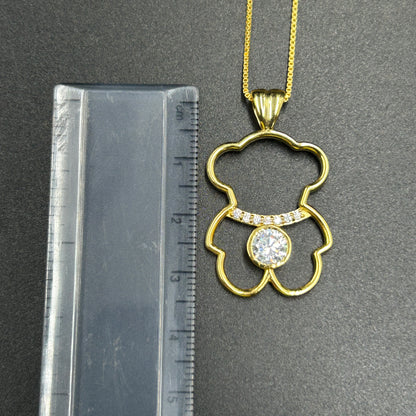 Yellow Gold Teddy Necklace