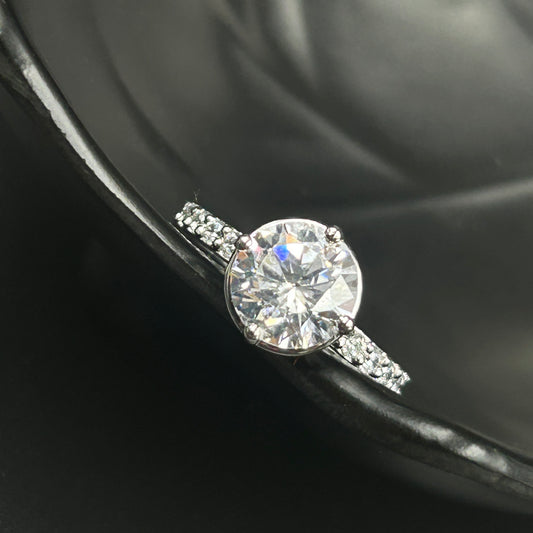 Bezel White Gold Ring