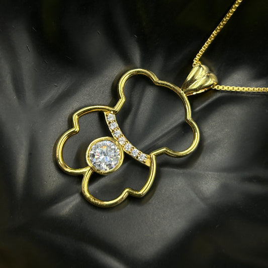 Yellow Gold Teddy Necklace