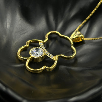 Yellow Gold Teddy Necklace