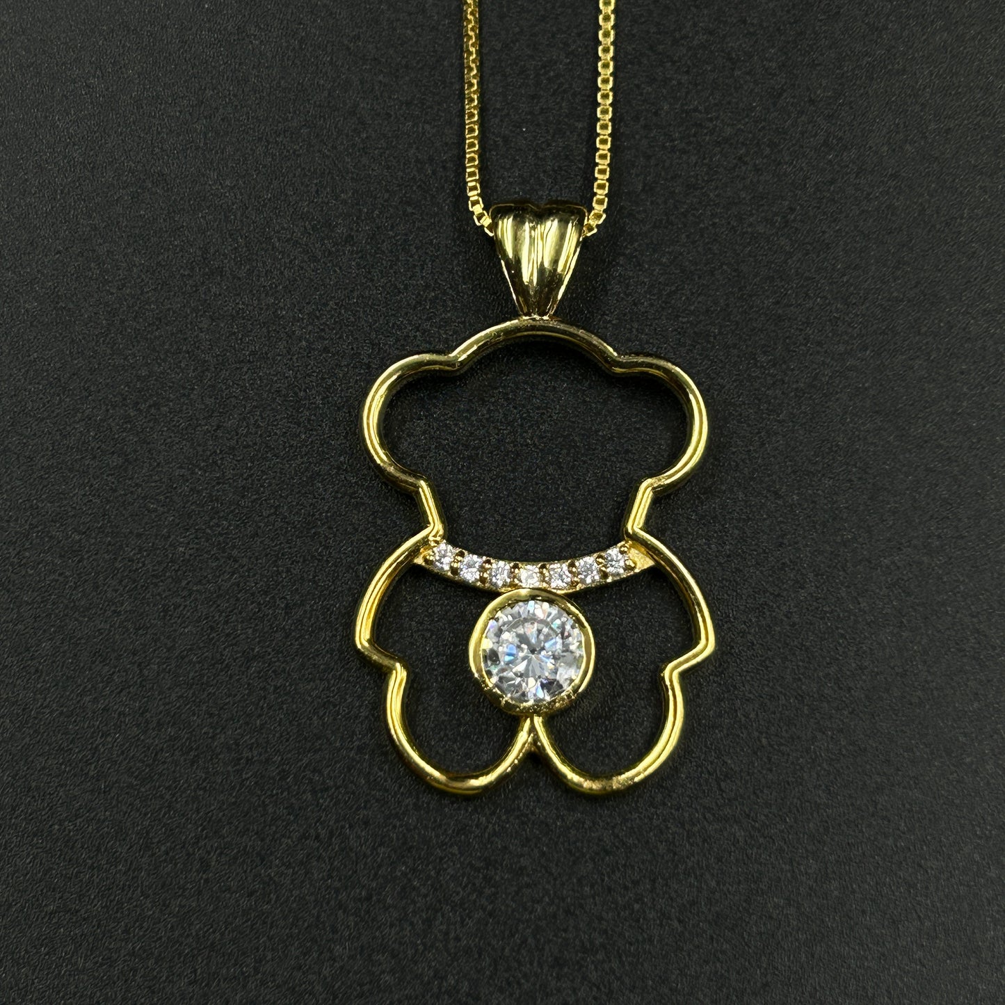 Yellow Gold Teddy Necklace